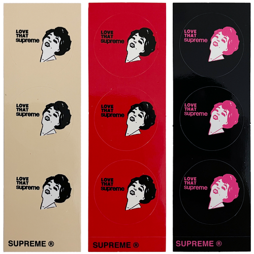Supreme Vintage LV Monogram Cease and Desist Box Logo Sticker Brown –
