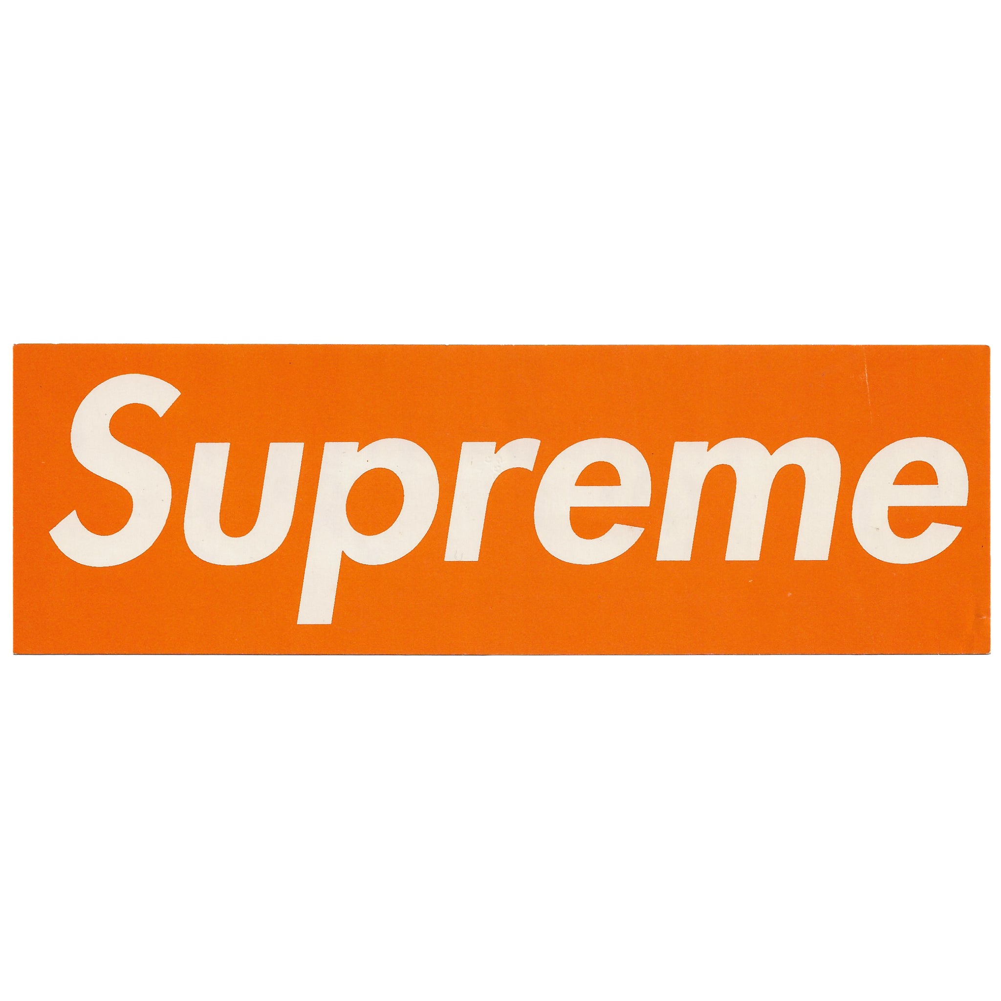 Supreme 1999 Orange on Orange Tonal Bold Font Box Logo Tee Size Large!!