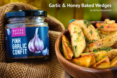 Garlic & Honey Potato Wedges