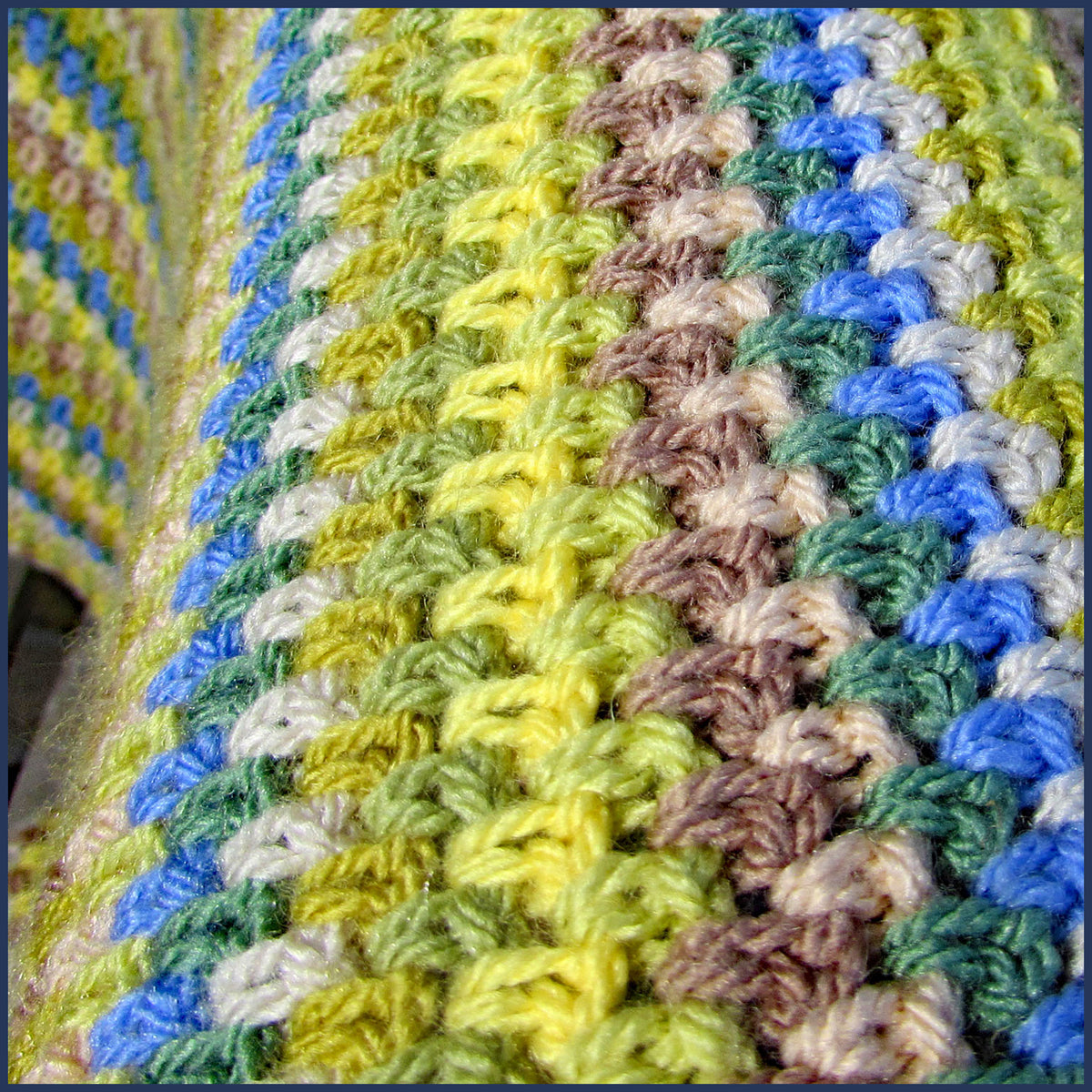 Spring Woodland Crochet Blanket Pattern - easy beginner crochet – Blue