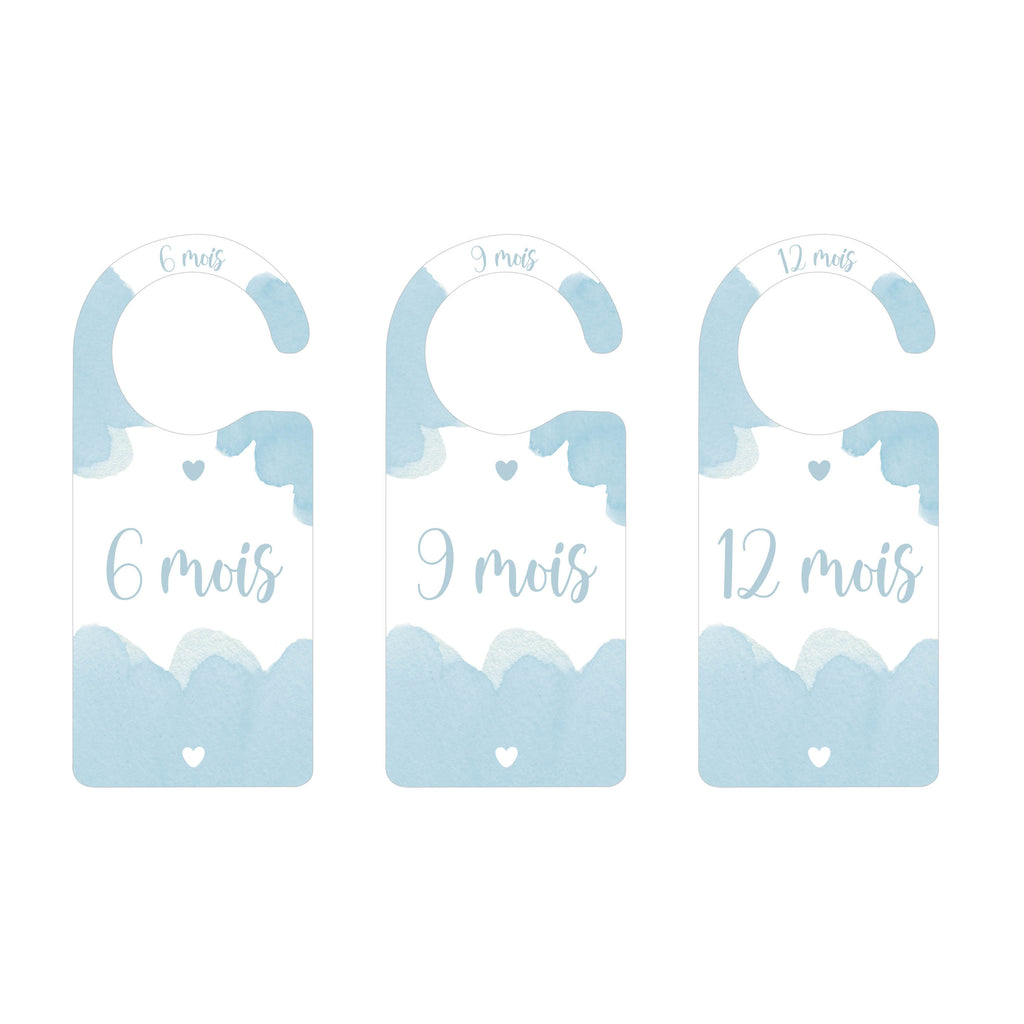 Separateur Penderie Bebe Bleu 9 Pieces Seven Paper