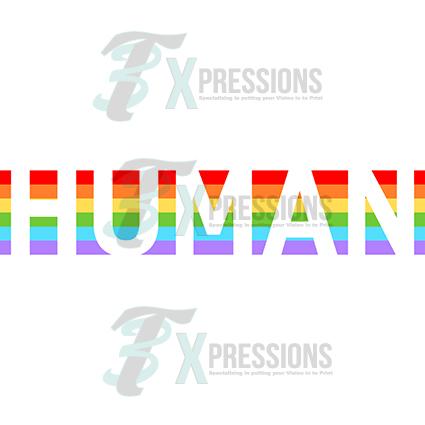 Human rainbow