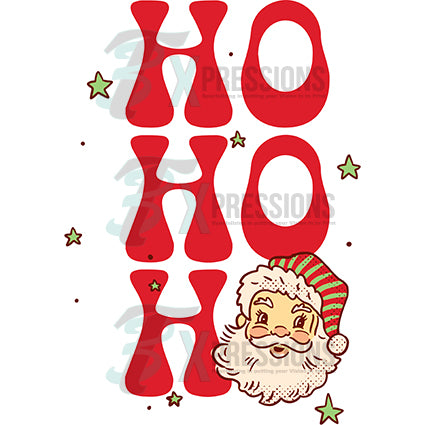 Ho, Ho, Ho, Ho, Santa Claus on Red 32 oz Motivational Tracking Christmas  Water Bottle