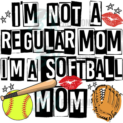 I'm Not a Regular Mom, I'm a Baseball Mom Baseball Shirt 