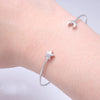 Cute Modern Bracelet Simple Minimalist Star Moon Bangle in Gold, Silver for Women for Teen Girls (www.Jewolite.com) #bracelets