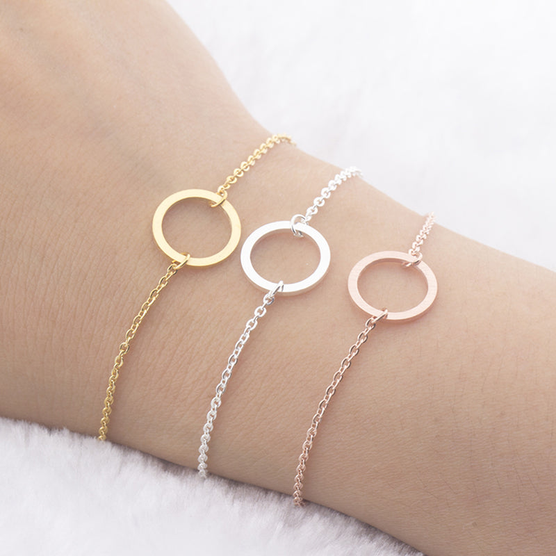 simple rose gold bracelet