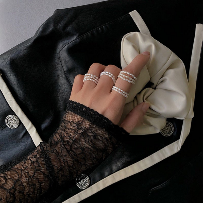 Bridgette Classy Pearl Beadeded Ring – Jewolite