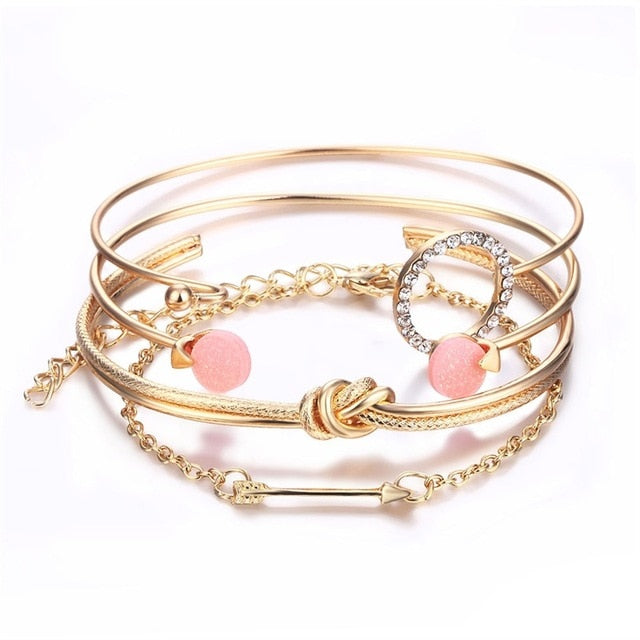 gold bracelet set