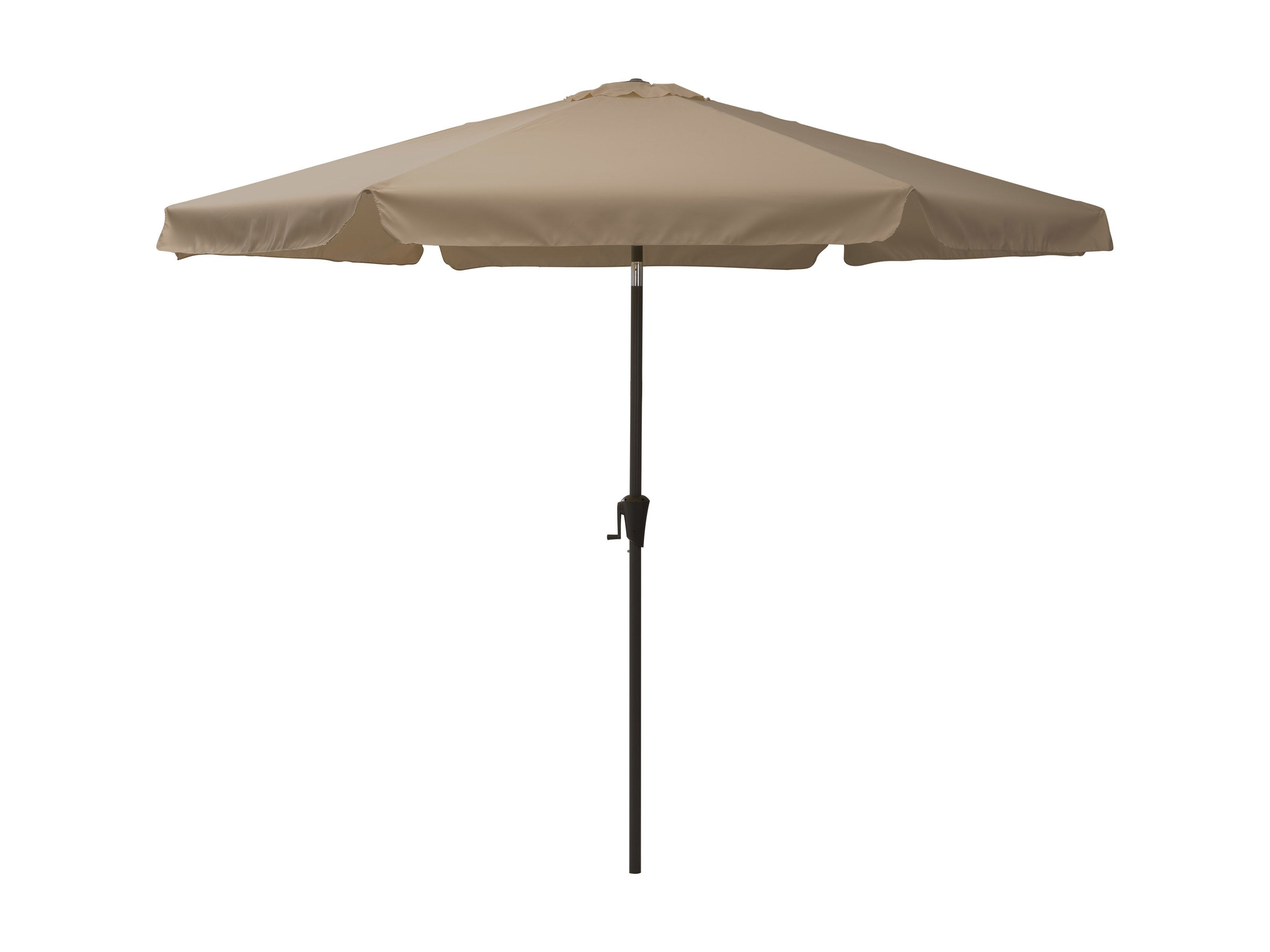 10ft Patio Umbrella, Round Tilting - Brown - CorLiving Furniture Canada product image