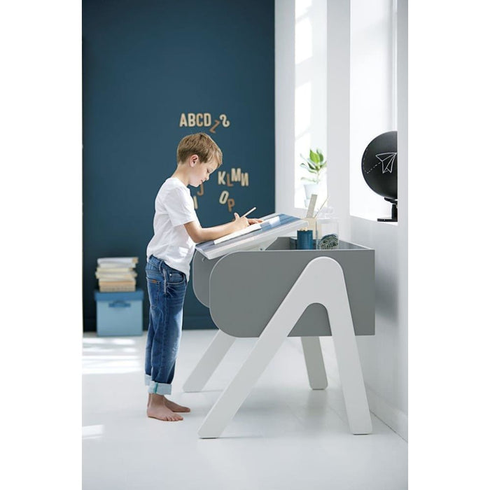 Study Woody Desk Terra Urban Grey Kids Furniture Flexa Usa