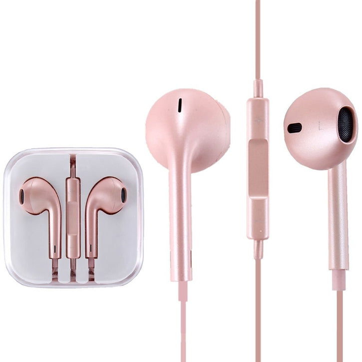 rose gold apple earphones