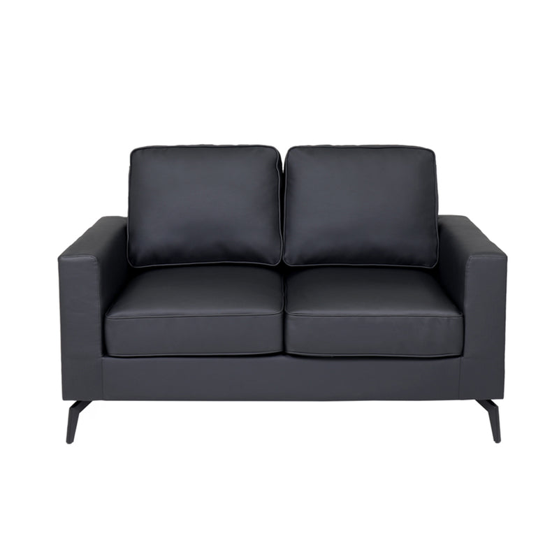 Ralph 2 Seater Sofa - Black PU