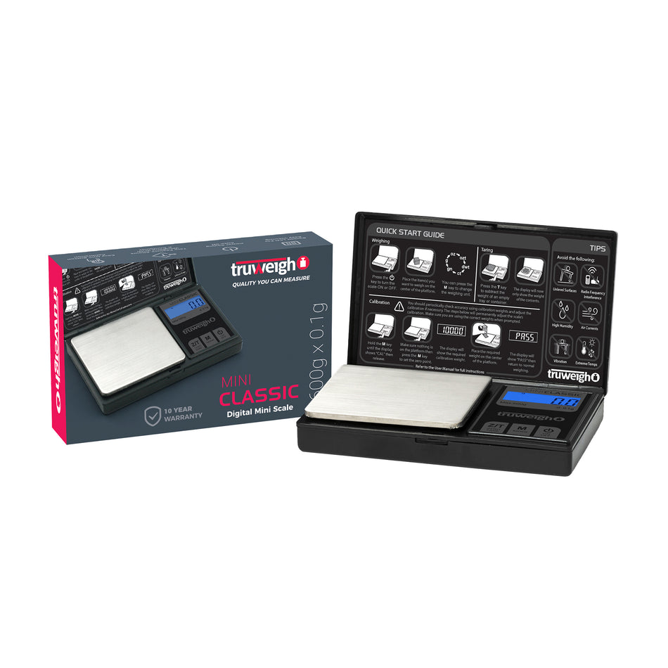 Truweigh Mini Classic Digital Scale - 100g x 0.01g Compact & Portable