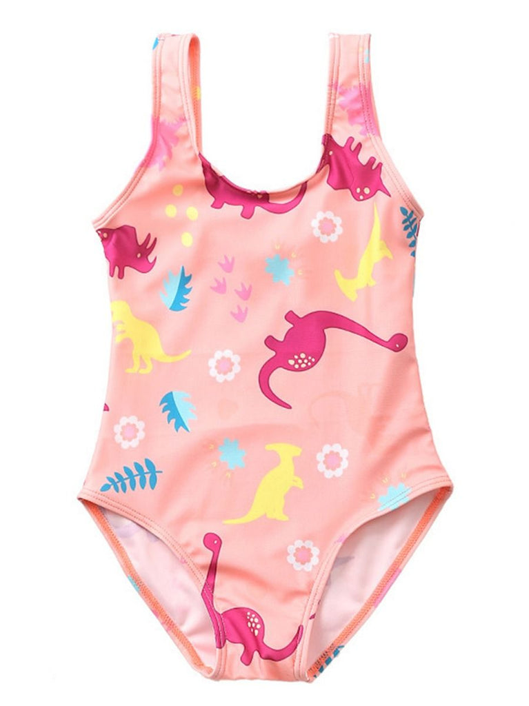 dinosaur bathing suit girl