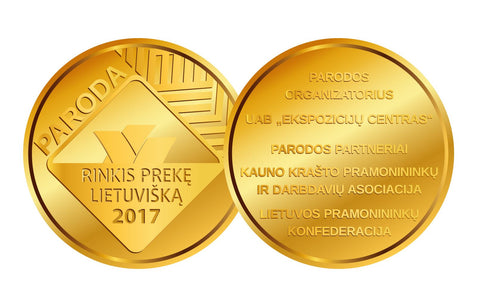 Gold medal "Rinkis prekę lietuvišką"