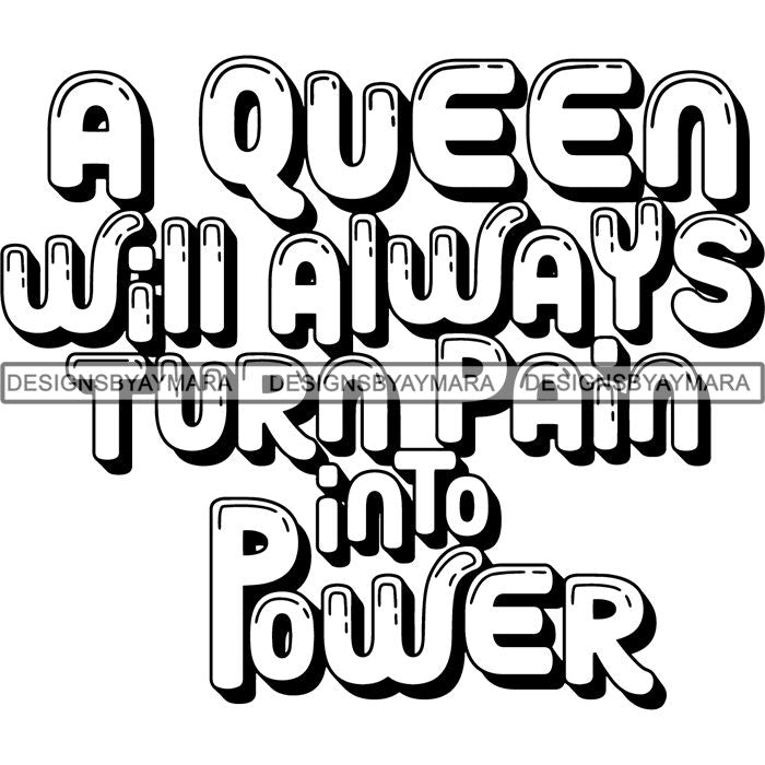 Download Black Queen Nubian Melanin Quotes .SVG Files For ...