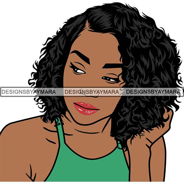 Afro Woman Goddess Diva Melanin Love Sensual .SVG Cut Files For Silhou ...