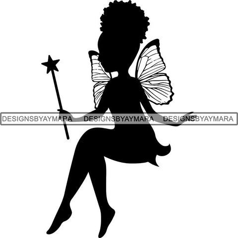Download Afro Cute Baby Girl Mermaid Fantasy Svg Cut Files For Silhouette Cric Designsbyaymara
