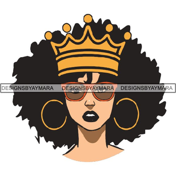 Afro Woman SVG Melanin Cutting Files For Cricut Silhouette and More ...