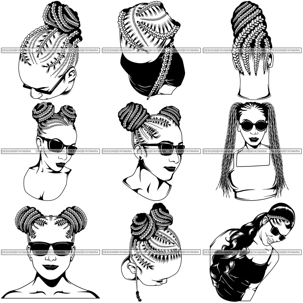 Download Silhouette File African American Svg Black Woman Svg Eps Dxf Pdf Png Svg Cutting File Dreadlocks 5 Clip Art Art Collectibles Mukena Id