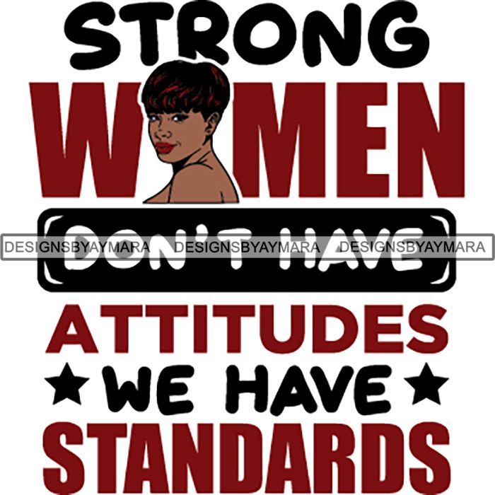 Download Strong Successful Afro Woman Quotes .SVG Cutting Files For Silhouette - DesignsByAymara