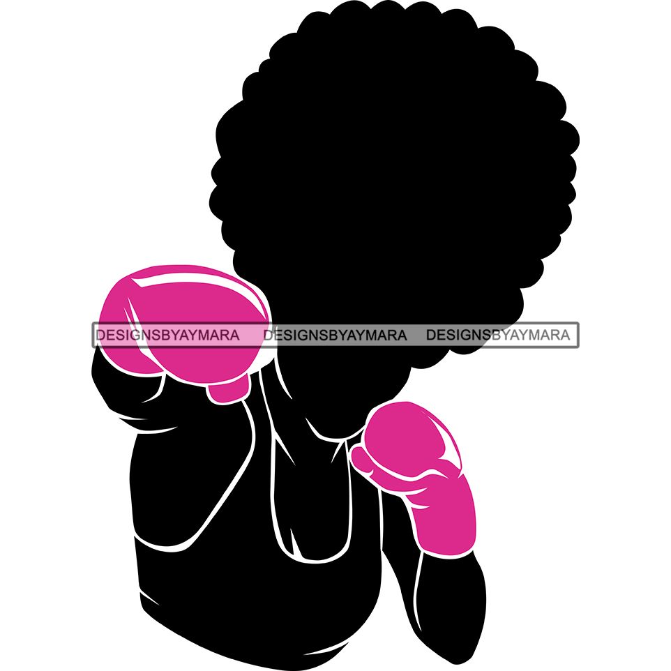 Download Strong Afro Woman SVG Cancer Survivor Cutting Files For ...