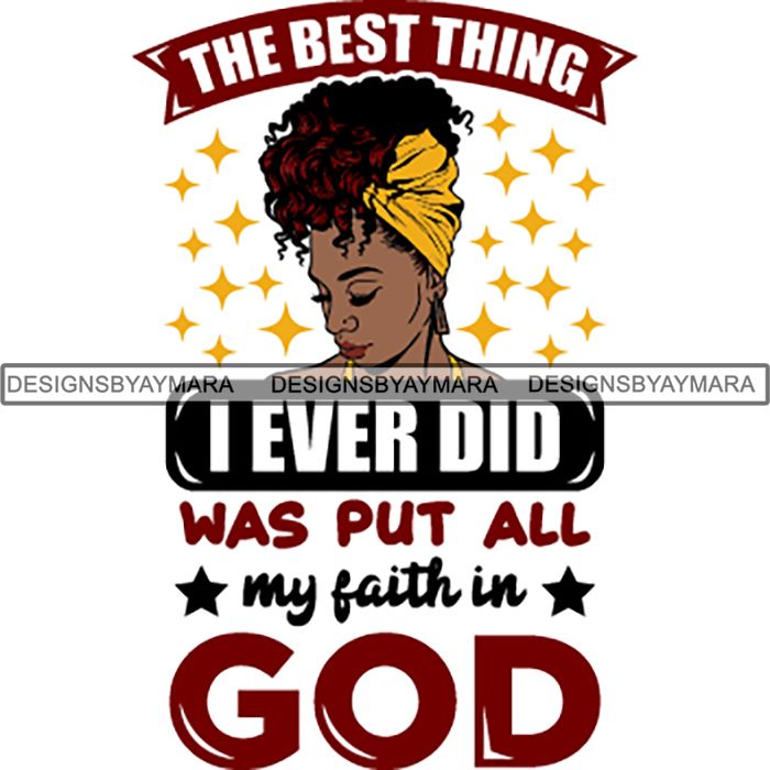 Download Black Proud Woman God Blessings Life Quotes SVG Files For ...
