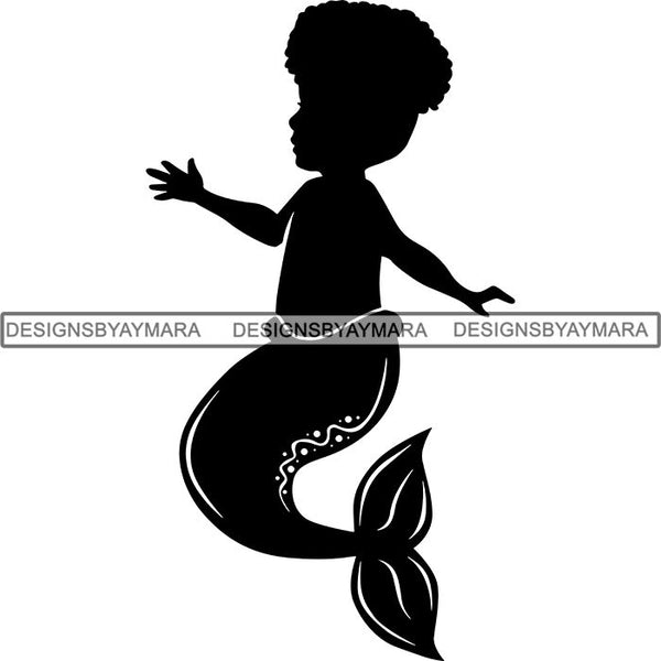 Free Free 142 Baby Mermaid Silhouette Svg SVG PNG EPS DXF File