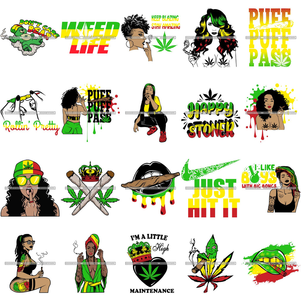 Download Bundle 20 Medical Marijuana Hemp Pot Weed Joint Blunt Cannabis Grass H Designsbyaymara