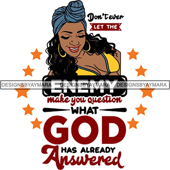 Download Black Proud Woman God Blessings Life Quotes SVG Files For Cutting and - DesignsByAymara