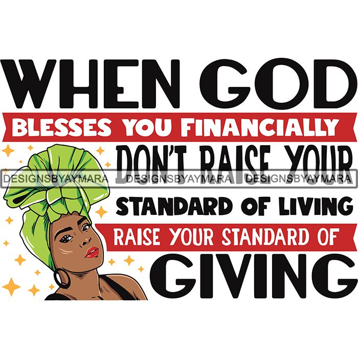 Download Afro Woman God Lord Life Quotes SVG Cutting Files For ...