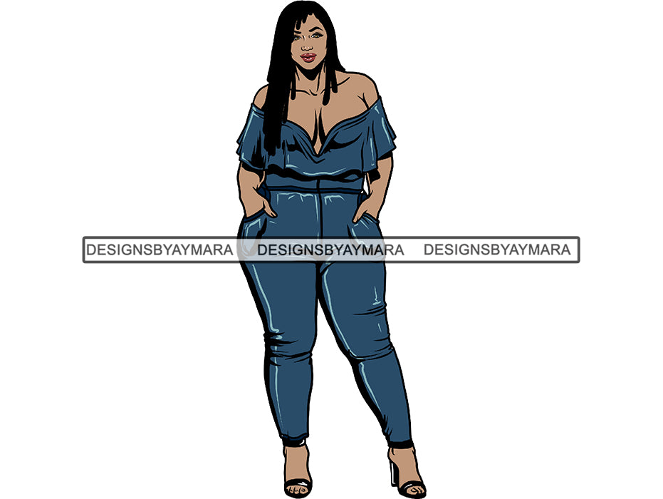 Download Afro Thick BBW Woman SVG African American Ethnicity Afro ...