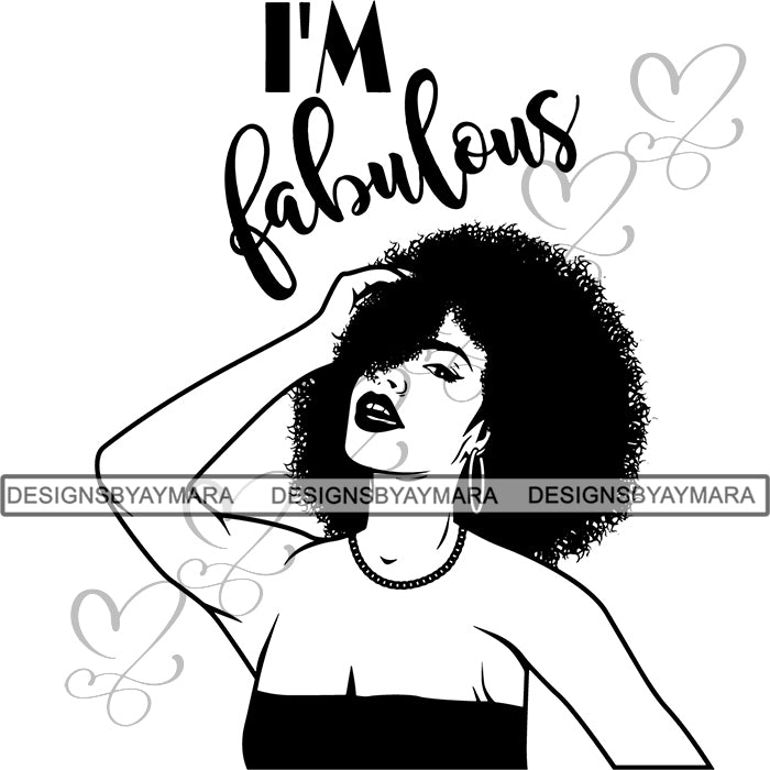 Download Afro Woman SVG Free Cut Files For Silhouettes and Cricut ...