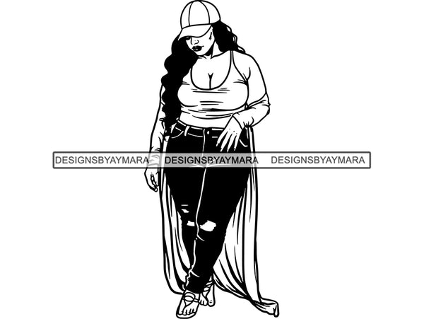 Afro Beautiful Black Woman Svg Bbw Big And Bougie African American Eth
