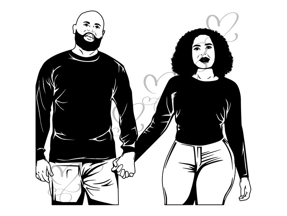 Download Black Couple SVG Relationship African Ethnicity Kissing ...