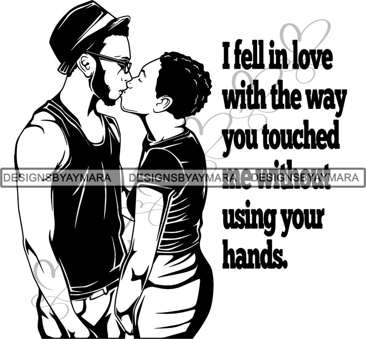 Download Afro Couple SVG Cut Files For Silhouettes and Cricut ...