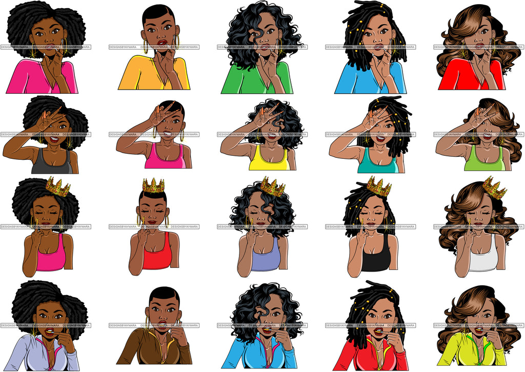 Download Bundle 20 Afro Lola Mean Queen Boss Lady Gold Teeth Grill Fashion Peac Designsbyaymara