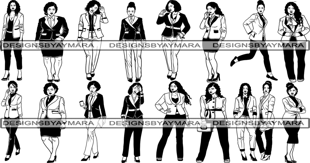 Download Bundle 16 Classy Boss Lady SVG Cut Files for Silhouette ...