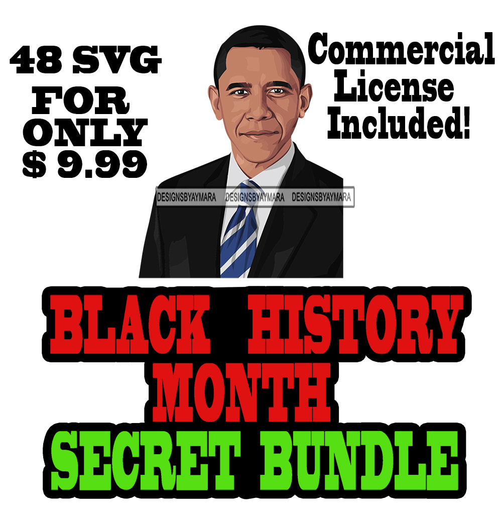 Download Secret Bundle 48 Black History Leaders Proud Roots .SVG ...