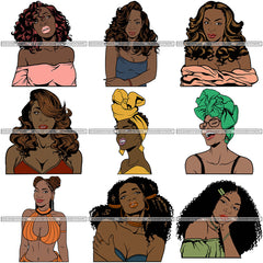 Download Bundle 9 Afro Latina Woman Svg Cutting Files For Silhouette Cricut And Designsbyaymara