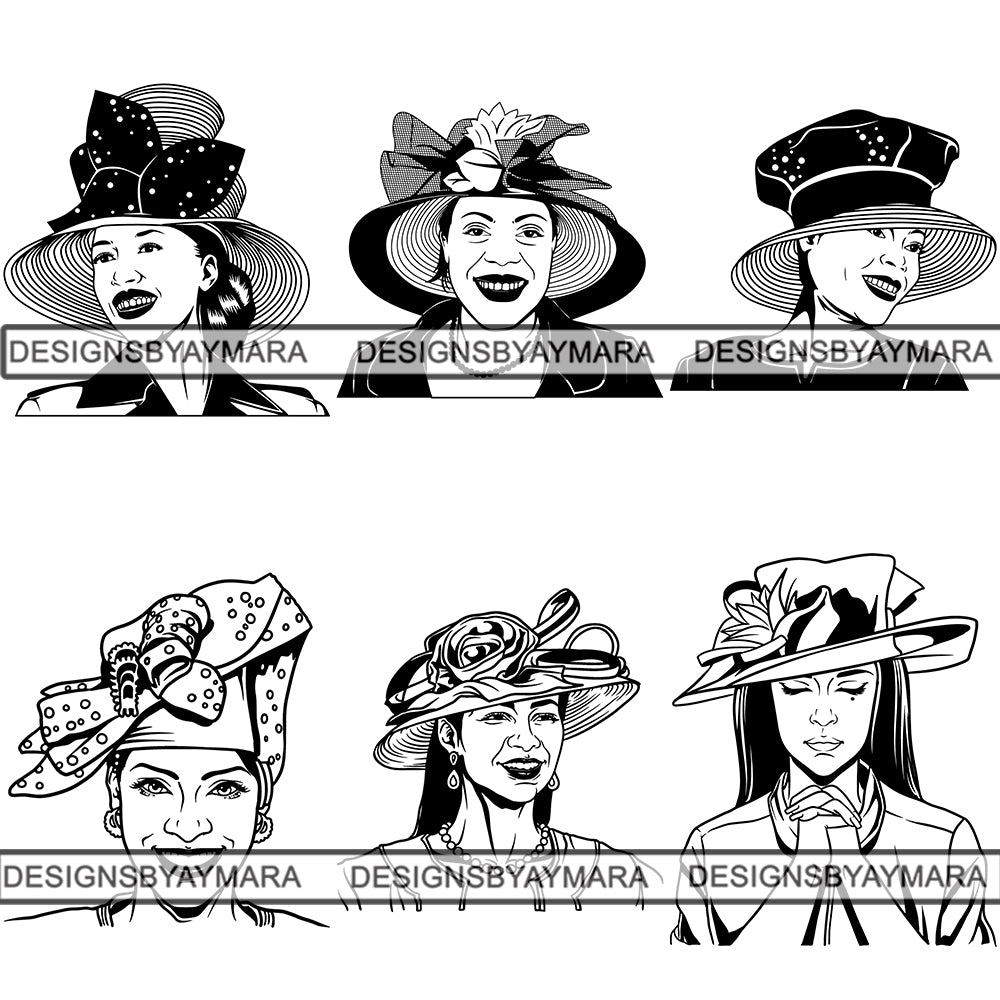 Download Bundle 6 Classy Church Lady SVG Cut Files For Silhouette ...