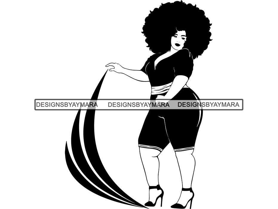 Download Afro Beautiful Black Woman SVG BBW Big And Bougie Queen ...