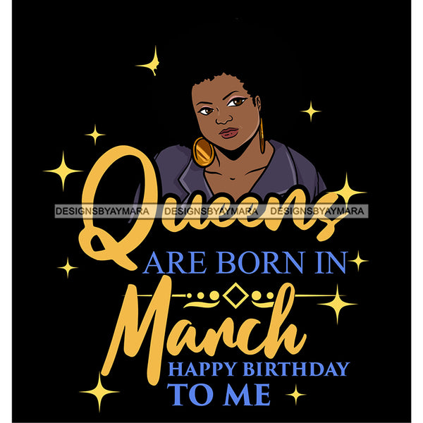 Afro Beauty Thick Woman Queens Are Born In March Birthday Calendar Yea – DesignsByAymara