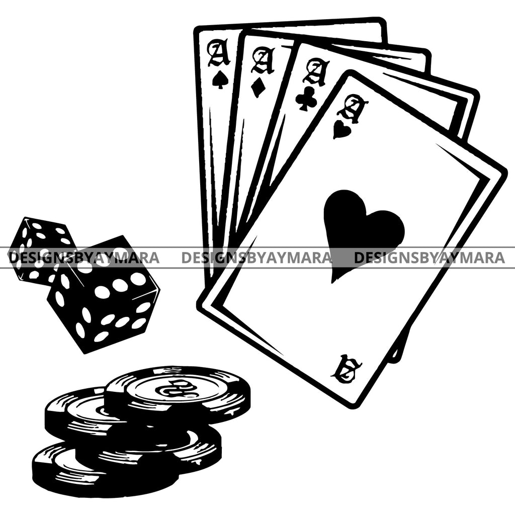 casino black jack cards clip art