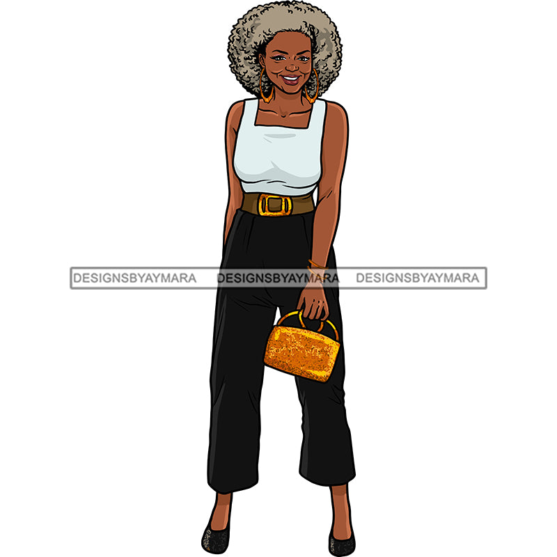 Afro Sexy Woman Mature Portrait Nubian Classy Flawless Grey Afro Hairs ...