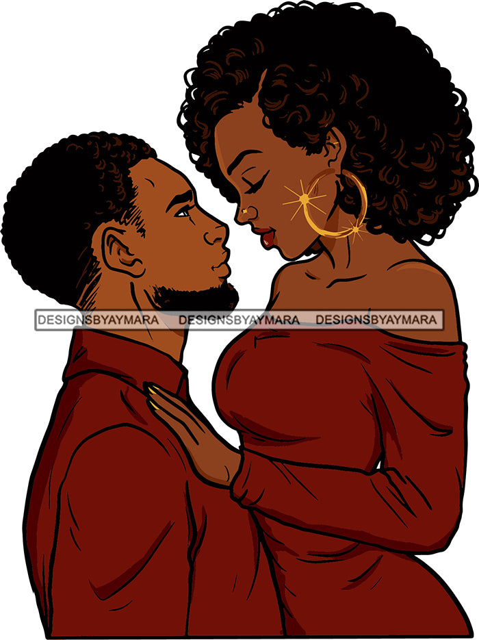 african american couple silhouette