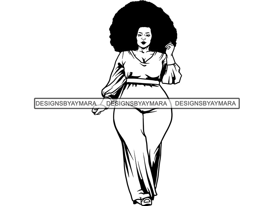 Thick Woman Svg Bbw Big And Bougie Sexy African American -9339