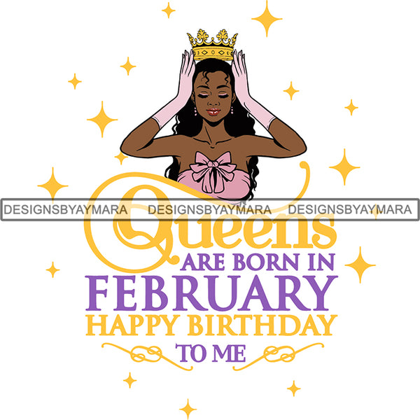 Download February Birthday Queen SVG Cutting Files For Cricut and ...