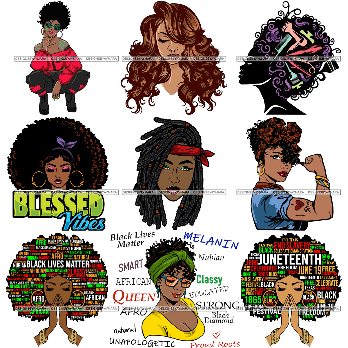 Download Bundle 9 Afro Boss Lady Dope Diva Glamour Hot Sellers ...
