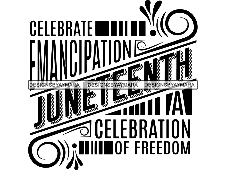 Download Juneteenth #1 SVG Quotes Cut Files For Silhouette and ...